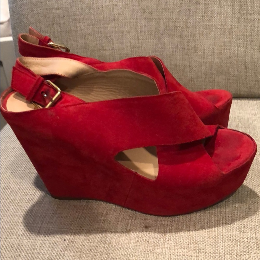 Red Wedge Shoes- Dolce Vita